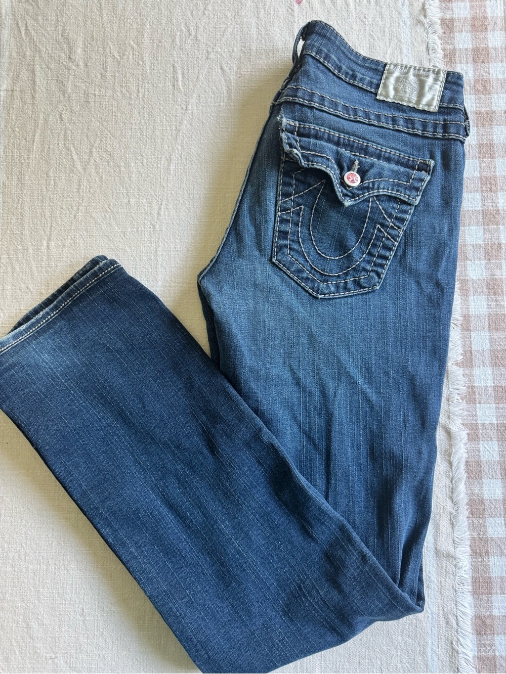 True Religion Women’s Bootcut Jeans - Dark Blue Denim